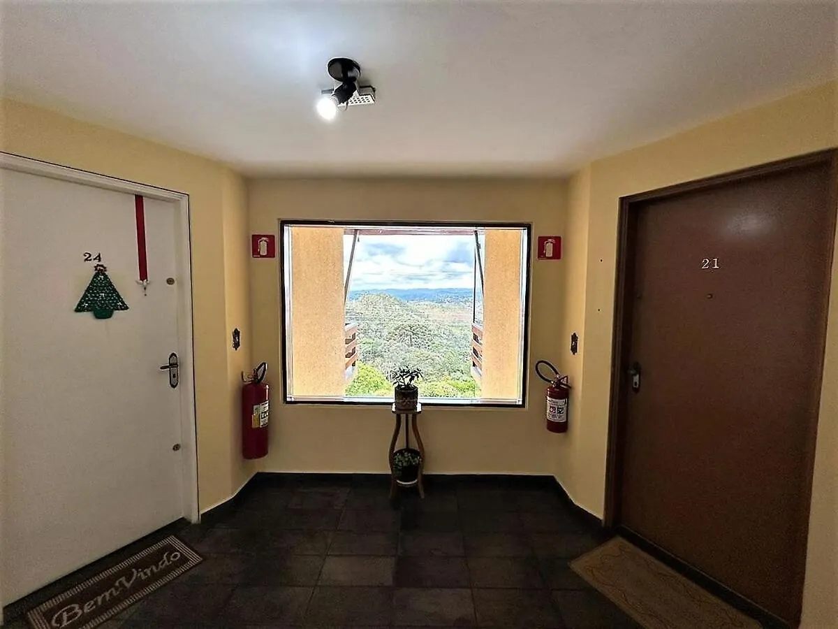 Apartment Ape 2 Qts - Campos Do Jordao - Condominio Alto Da Boa Vista - Varanda Com Vista Panoramica - Apartamento Inteiro Brazil